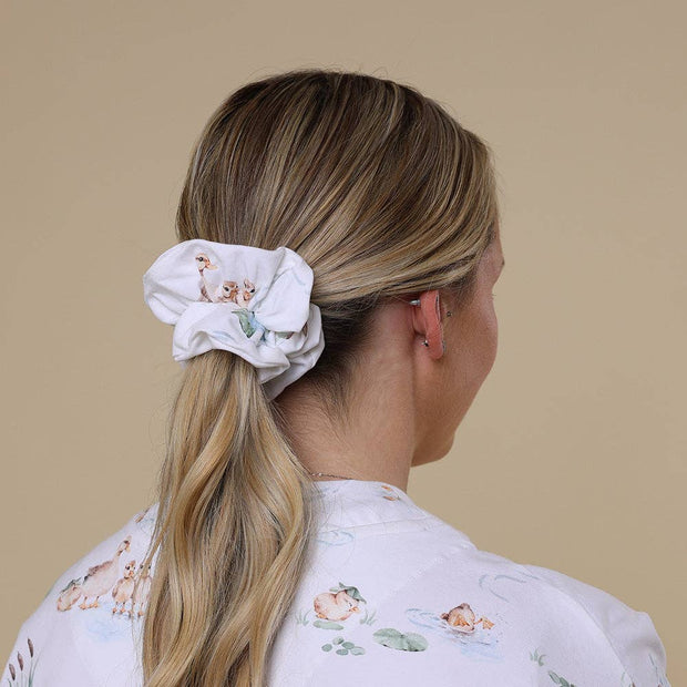 Snuggle Hunny Organic Scrunchie - Duck Pond