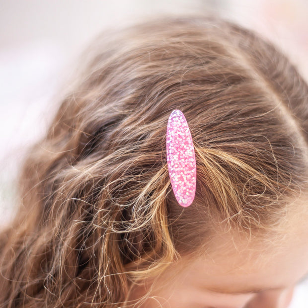 Lauren Hinkley Australia Hair Clips - Pink Sparkle Glitter