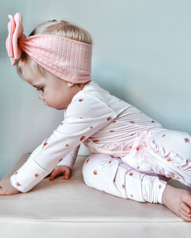 Elke & Indigo Bamboo/Organic Cotton Oakleigh Onesie - Blossom