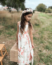 A Little Lacey Ava Girls Floral Maxi Dress