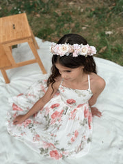 A Little Lacey Ava Girls Floral Maxi Dress