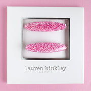 Lauren Hinkley Australia Hair Clips - Pink Sparkle Glitter