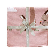 Alimrose Baby Blanket - Bunnys Day Out - Petal Pink