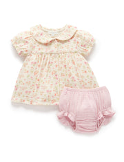 Purebaby Seaside Bloomer Set - Dress & Matching Bloomers