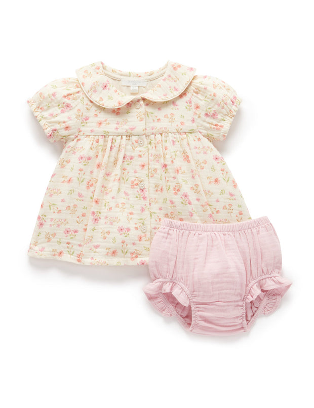 Purebaby Seaside Bloomer Set - Dress & Matching Bloomers