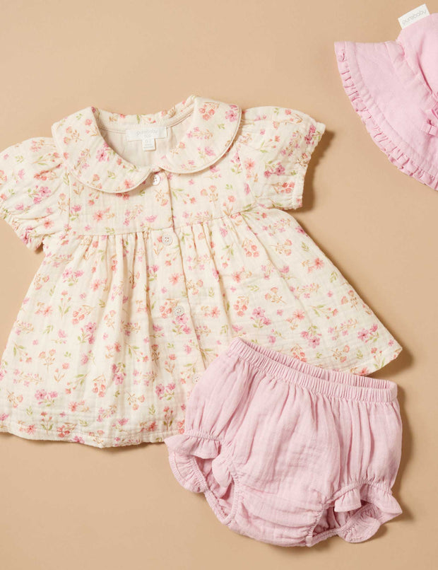 Purebaby Seaside Bloomer Set - Dress & Matching Bloomers