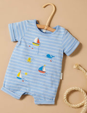 Purebaby Sail Away Short Growsuit / Bodysuit