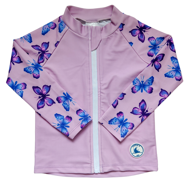 Little E & Co Long Sleeve Rashie - Butterflies