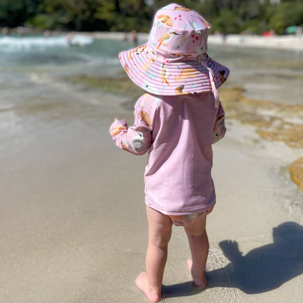 Little E & Co Reversible Swim Hat - Aus Animals