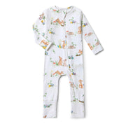 Snuggle Hunny Organic Snugglesuit Convertible Romper - Easter Bunnies