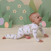 Snuggle Hunny Organic Snugglesuit Convertible Romper - Easter Bunnies