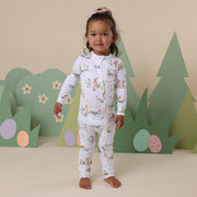 Snuggle Hunny Organic Snugglesuit Convertible Romper - Easter Bunnies