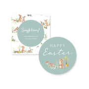 Snuggle Hunny Reversible Single Milestone Card - Easter Bunnies