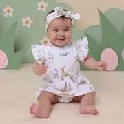 Snuggle Hunny Organic Short Sleeve Dress - Easter Bunnies